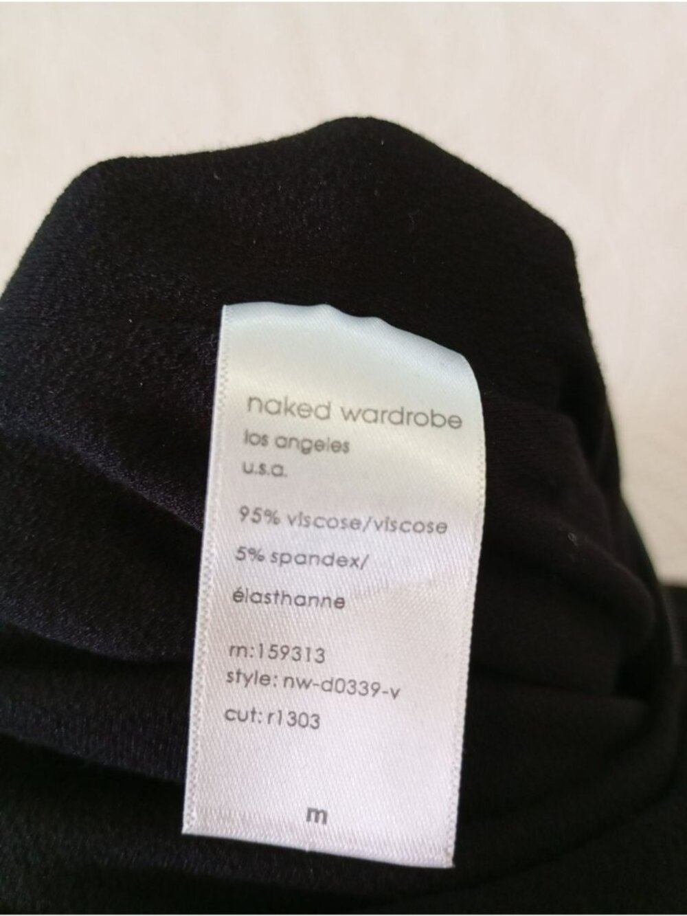 Naked Wardrobe Maxi Dress M Black Long Sleeve Back Zip Closure - Picture 7 of 12